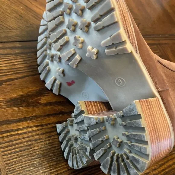 MIA Alejandro Platform Chelsea Ankle Boot Chestnut Size 9 - Picture 7 of 9